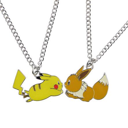 Pokemon Pikachu Eevee Magnetic Best Friend Necklace Set Exclusivité Games Zone